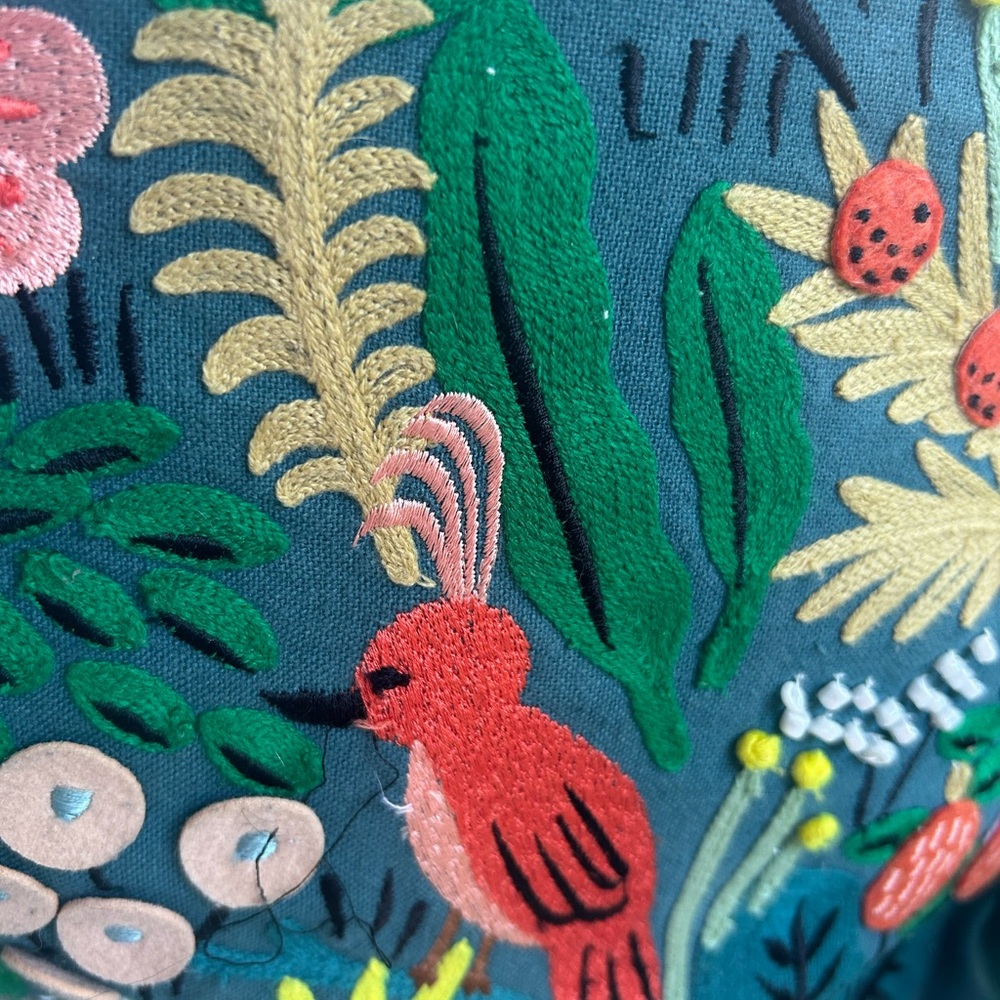 Rifle Paper Co. Jungle Embroidered Large Throw Pillow - Picture 10 of 12